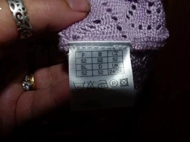 New purple knit summer sweater size 52 by 'blanche porte' – photo 4